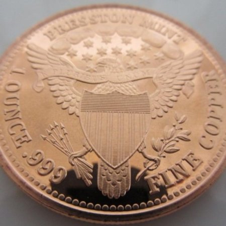 (image for) Indian Head Penny 1 oz .999 Pure Copper Round (Presston Mint)