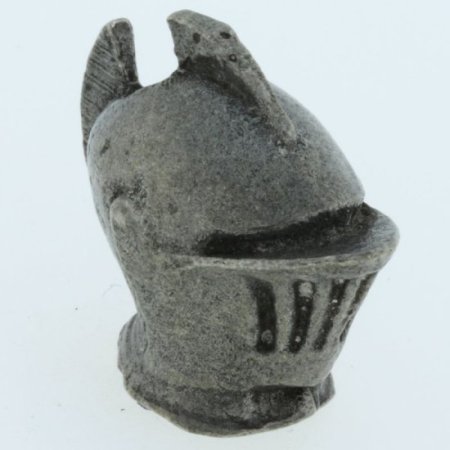 (image for) Joust Helmet Bead in Pewter by Marco Magallona