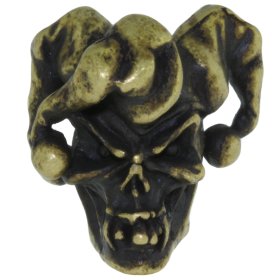 Jester Bead in Roman Brass Oxide by Schmuckatelli Co.