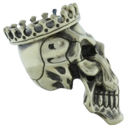 (image for) King Skull In Nickel Silver By Evgeniy Golosov