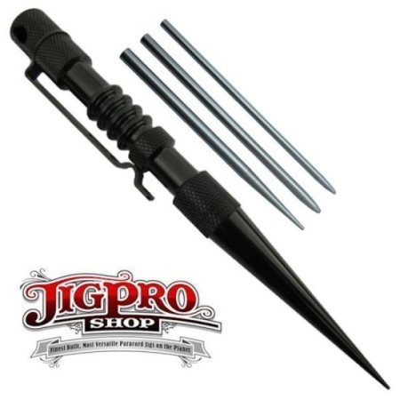 (image for) Knotters Tool II (Black) w/ 3 Different Size Stainless Steel Lacing Needles
