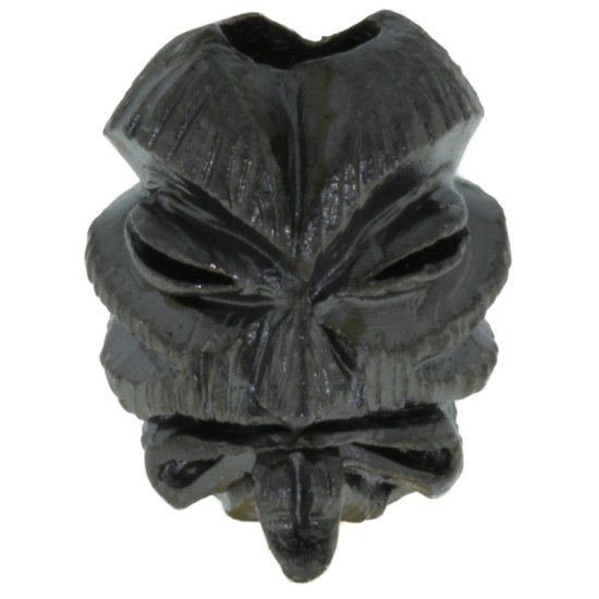 (image for) Kiko Tiki Bead in Hematite Matte Finish by Schmuckatelli Co.