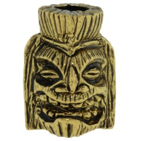 Ku Tiki Bead in 18K Antique Gold Finish by Schmuckatelli Co.