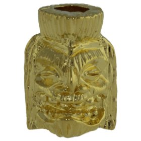 Ku Tiki Bead in 18K Gold Plated Finish by Schmuckatelli Co.