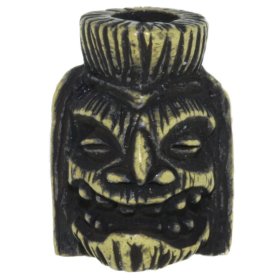 Ku Tiki Bead in Roman Brass Oxide Finish by Schmuckatelli Co.