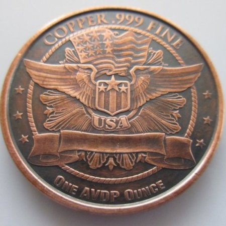 (image for) Lincoln Wheat Cent 1 oz .999 Pure Copper Round (Black Patina)