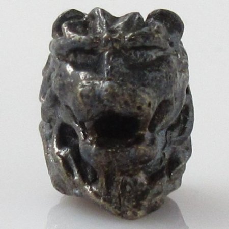 (image for) Lion Spacer Bead in Brass With Black Patina by Covenant Everyday Gear