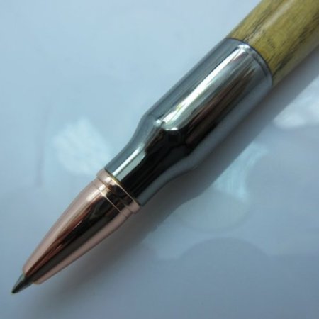 (image for) Longwood 30 Caliber Twist Pen in (Zebrawood) Gunmetal/Rose Gold