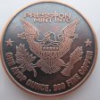(image for) Land Of The Free (Enduring Freedom Series) 1 oz .999 Pure Copper Round (Presston Mint) (Black Patina)