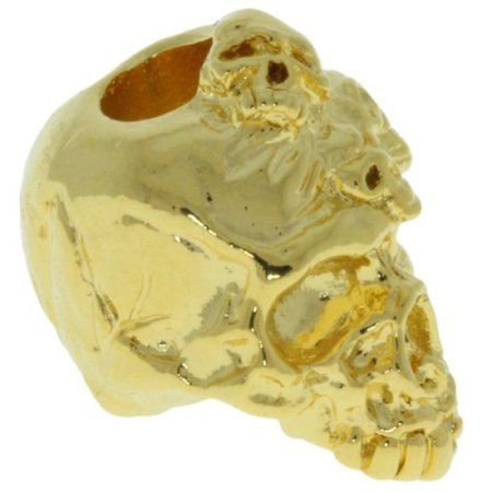 (image for) Mind Skull Bead in 18K Gold Plated Finish by Schmuckatelli Co.