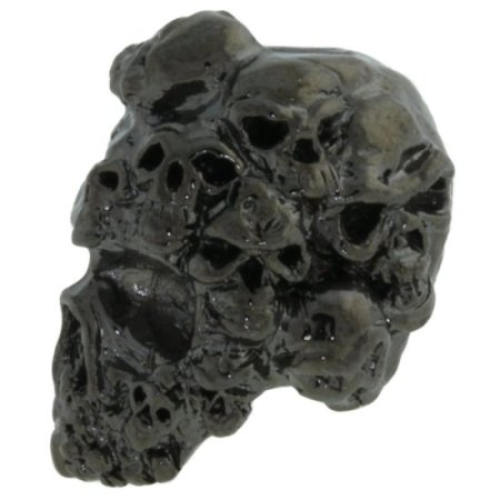 (image for) Mind Skull Bead in Hematite Finish by Schmuckatelli Co.