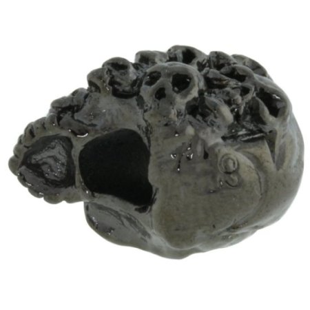 (image for) Mind Skull Bead in Hematite Finish by Schmuckatelli Co.