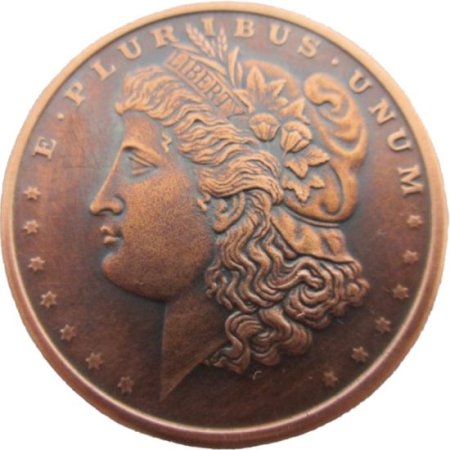 (image for) Morgan Dollar 1 oz .999 Pure Copper Round (Black Patina)