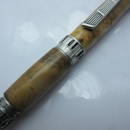 (image for) Music Twist Pen in (Maple Burl) Antique Pewter