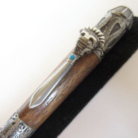 (image for) Mayan Twist Pen in (Monkey Pod) Antique Pewter