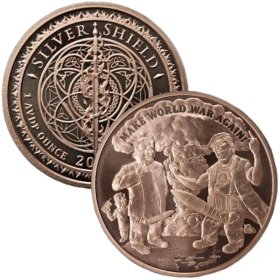 Make World War Again #59 (2018 Silver Shield Mini Mintage) 1 oz .999 Pure Copper Round