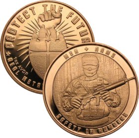 Men And Arms 1 oz .999 Pure Copper Round