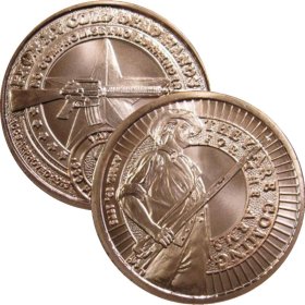 Militia "From My Cold Dead Hands" (AOCS) (2013) 1 oz .999 Pure Copper Round