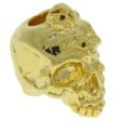 (image for) Mind Skull Bead in 18K Gold Plated Finish by Schmuckatelli Co.