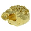 (image for) Mind Skull Bead in 18K Gold Plated Finish by Schmuckatelli Co.