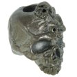 (image for) Mind Skull Bead in Hematite Matte Finish by Schmuckatelli Co.