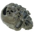 (image for) Mind Skull Bead in Hematite Matte Finish by Schmuckatelli Co.