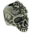 (image for) Mind Skull Bead in Pewter by Schmuckatelli Co.