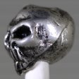 (image for) Grumpy Skull in Pewter (Set Of 2 Beads)