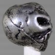 (image for) Grumpy Skull in Pewter (Set Of 2 Beads)