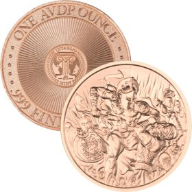 Molon Labe Series Design #5 (2019 Reverse) 1 oz .999 Pure Copper Round