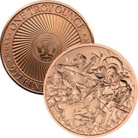 Molon Labe Series Design #8 (2020 Reverse) 1 oz .999 Pure Copper Round