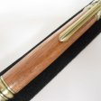 (image for) Montague Twist Pen in (Orange Heart Wood) Antique Brass