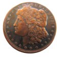 (image for) 1/4 oz Morgan Dollar Design .999 Pure Copper Round (Black Patina)