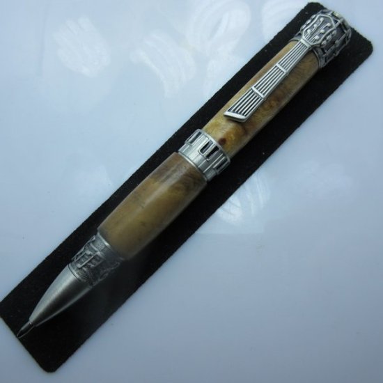 (image for) Music Twist Pen in (Maple Burl) Antique Pewter