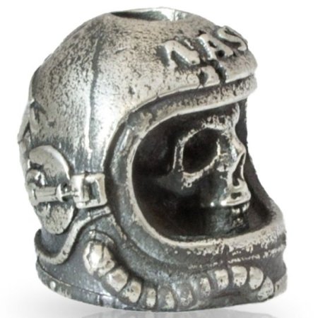 (image for) NASA Skull in Nickel Silver By Comrade Kogut