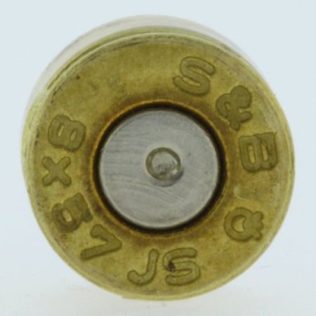 (image for) 8MM Bullet Casing Bead In Brass With Nickel Primer By Bullet Bangles