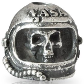 NASA Skull in Nickel Silver By Comrade Kogut