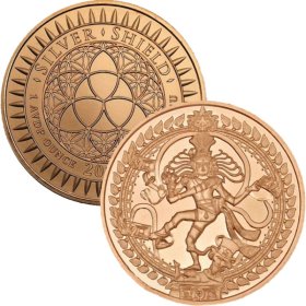 Nataraja #35 (2017 Silver Shield Mini Mintage) 1 oz .999 Pure Copper Round  