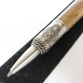 Nautical Twist Pen in (Teak) Antique Pewter