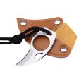 (image for) Neck Knife With Leather Sheath (Stainless Steel)