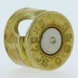 (image for) 8MM Bullet Casing Bead In Brass With Nickel Primer By Bullet Bangles