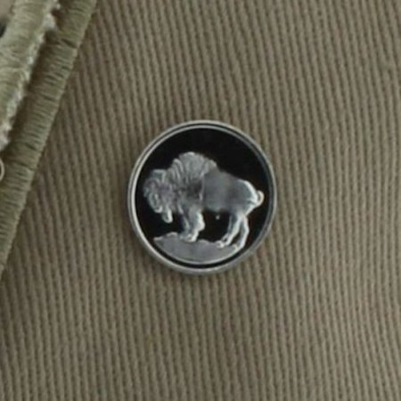 (image for) Buffalo Nickel (Buffalo) Design .999 Pure Silver 1 Gram Pin By Barter Wear