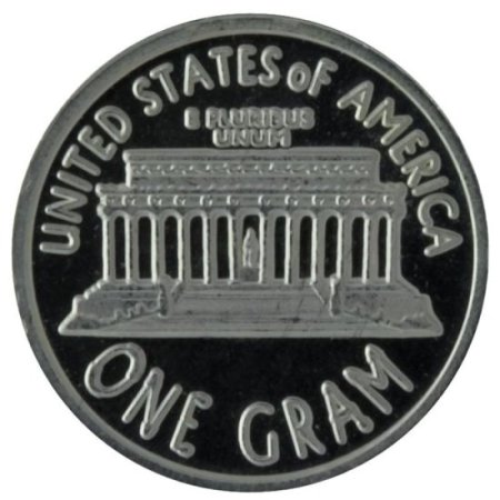 (image for) Lincoln Memorial .999 Pure Silver 1 Gram Pin By Barter Wear