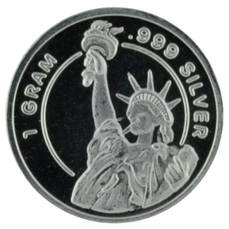 (image for) Statue of Liberty .999 Pure Silver 1 Gram Pin By Barter Wear