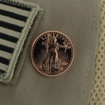 (image for) Saint Gaudens .999 Pure Copper 1/4 Oz. Pin By Barter Wear