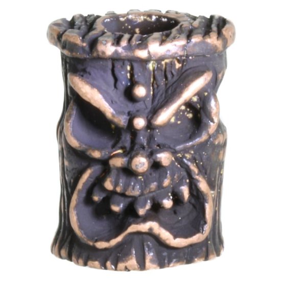 (image for) Ona Tiki Bead in Roman Copper Oxide Finish by Schmuckatelli Co.