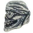 (image for) One-Eyed Jack Skull Bead in Solid .925 Sterling Silver by Schmuckatelli Co.