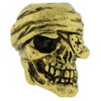 (image for) One-Eyed Jack Skull Bead in 18K Antique Gold Finish by Schmuckatelli Co.