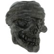 (image for) One-Eyed Jack Skull Bead in Hematite Matte Finish by Schmuckatelli Co.