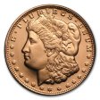 (image for) Morgan Dollar Design .999 Pure Copper 1/4 Oz. Pin By Barter Wear